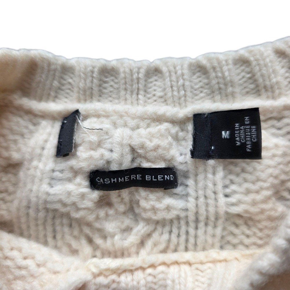 Ralph Lauren Aran‎ Knit Wool Cashmere Sweater M - Picture 3 of 10